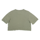 ADIDAS Cropped Womens T-Shirt Green XS