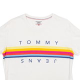 TOMMY HILFIGER Womens T-Shirt White XS