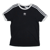 ADIDAS Womens T-Shirt Black UK 6