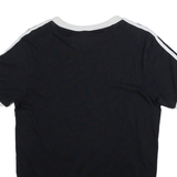ADIDAS Womens T-Shirt Black UK 6
