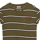 TOMMY HILFIGER Womens T-Shirt Green XS