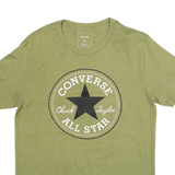 CONVERSE Womens T-Shirt Green XS