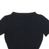 NIKE Womens T-Shirt Black XS