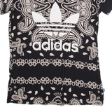 ADIDAS Womens T-Shirt Black UK 8