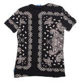 ADIDAS Womens T-Shirt Black UK 8