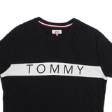 TOMMY HILFIGER Womens T-Shirt Black XS