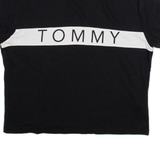 TOMMY HILFIGER Womens T-Shirt Black XS
