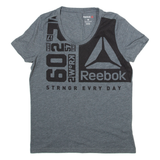 REEBOK Womens T-Shirt Grey M