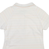 TED BAKER Womens Polo Shirt White Striped M