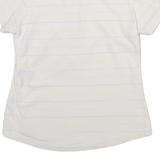 TED BAKER Womens Polo Shirt White Striped M