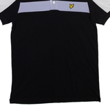 LYLE & SCOTT Mens Polo Shirt Black M