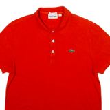 LACOSTE Slim Fit Mens Polo Shirt Orange XL