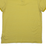 TED BAKER Mens Polo Shirt Yellow Geometric M
