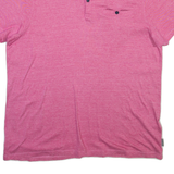 TED BAKER Mens Polo Shirt Pink XL