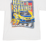 ANVIL Race To Savings Mens T-Shirt White USA L