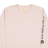 CARHARTT Womens T-Shirt Pink Long Sleeve XL