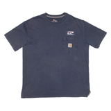 CARHARTT Mens T-Shirt Blue L