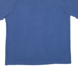 CARHARTT Mens T-Shirt Blue Button Neck L