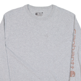 CARHARTT Loose Fit Womens T-Shirt Grey Long Sleeve L