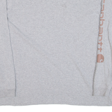 CARHARTT Loose Fit Womens T-Shirt Grey Long Sleeve L