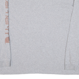CARHARTT Loose Fit Womens T-Shirt Grey Long Sleeve L