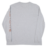 CARHARTT Loose Fit Womens T-Shirt Grey Long Sleeve L