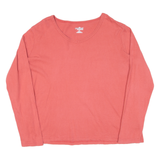 CARHARTT Womens T-Shirt Pink Long Sleeve V-Neck XL