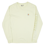 CARHARTT Tall Relaxed Fit Mens T-Shirt Green Long Sleeve L