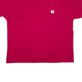 CARHARTT Mens T-Shirt Red 2XL