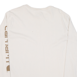 CARHARTT Loose Fit Womens T-Shirt Beige Long Sleeve L