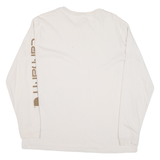 CARHARTT Loose Fit Womens T-Shirt Beige Long Sleeve L