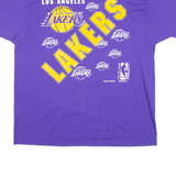 HANES Los Angeles Lakers Mens T-Shirt Purple USA XL