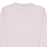 CARHARTT Loose Fit Womens T-Shirt Pink Long Sleeve M