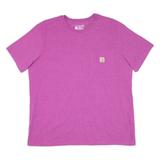 CARHARTT Loose Fit Womens T-Shirt Purple XL