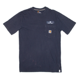 CARHARTT Mens T-Shirt Blue USA S