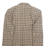 PIERRETTE B Womens Blazer Jacket Brown Plaid L