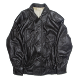 Mens Biker Jacket Black L