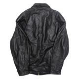 Mens Biker Jacket Black L