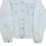 PUEBLO Mens Denim Jacket Blue L