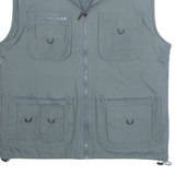 JINJAO Mens Gilet Blue L