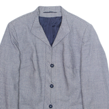HORST MANDEL Womens Blazer Jacket White Gingham M