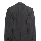 SINOE Womens Blazer Jacket Black Striped L