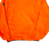 NAUTICA Mens Fleece Orange 1/4 Zip 2XL
