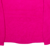 TOMMY HILFIGER Womens Jumper Pink Cable Knit M