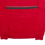 TOMMY HILFIGER Mens Jumper Red Tight Knit L