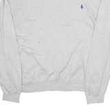 POLO RALPH LAUREN Mens Jumper Grey Tight Knit 2XL