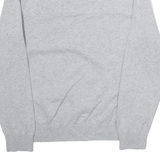 TOMMY HILFIGER Womens Jumper Grey V-Neck Tight Knit M
