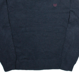 CHAPS Mens Jumper Blue Tight Knit XL