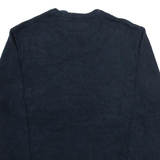 CHAPS Mens Jumper Blue Tight Knit XL