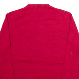 NAUTICA Mens Jumper Red Tight Knit M